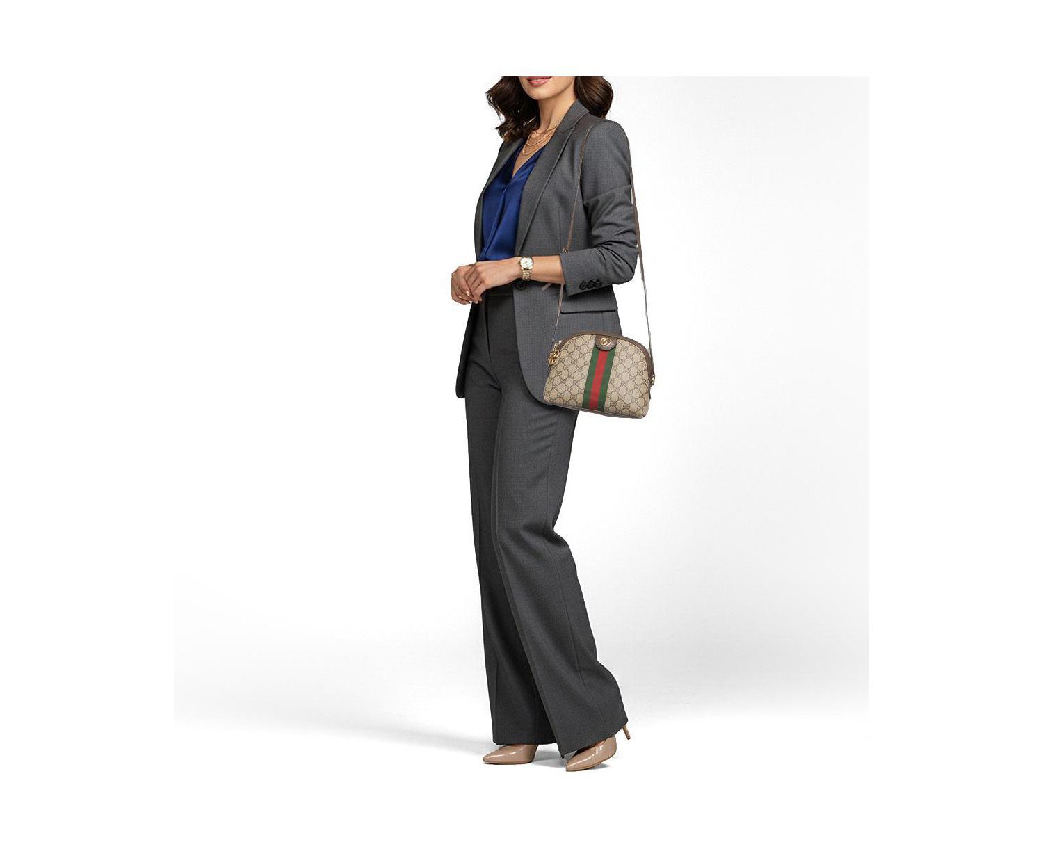 Ophidia Retro Dome-Shape Crossbody Shoulder Bag