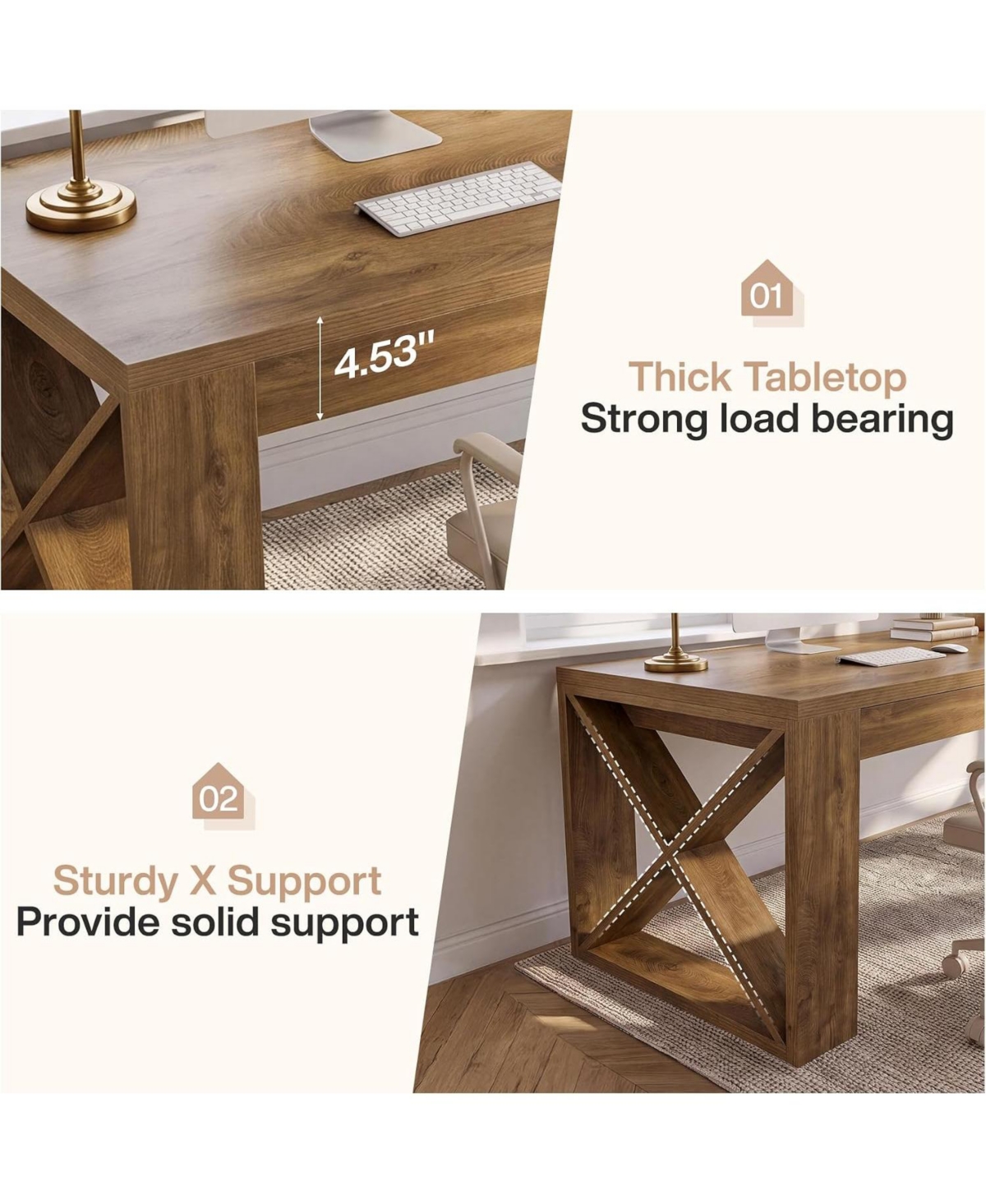 Tribesigns Executive Desk, Large Modern Computer Desk