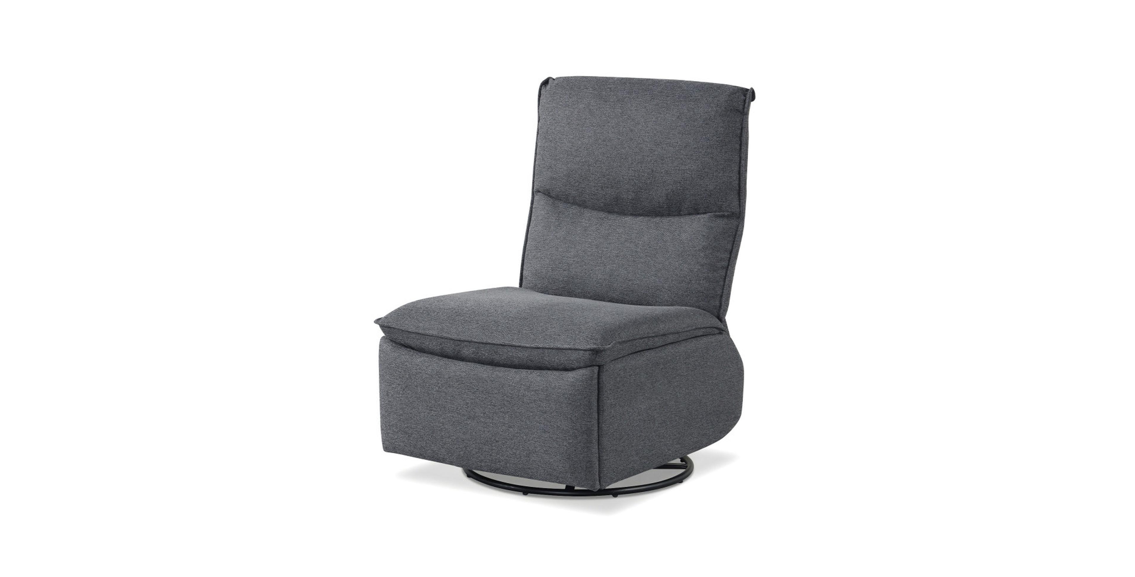 Gouun 360 Degree Swivel Rocking Recliner with Cushioned Back and Footrest