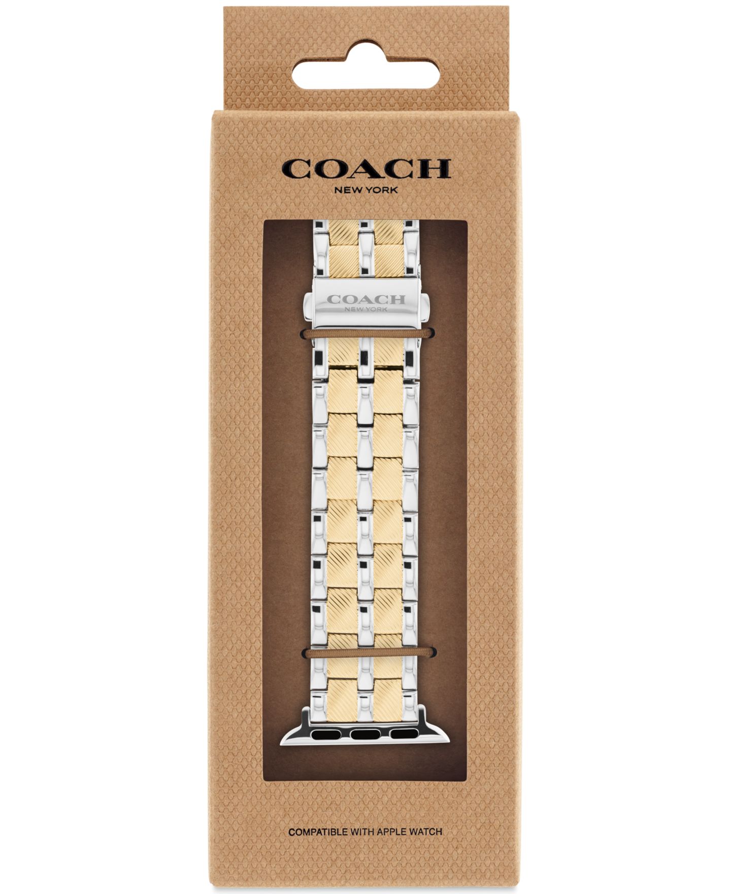 Женские ремешки для часов COACH Stainless Steel Bracelet Smart Apple Watch 38mm — фото 4