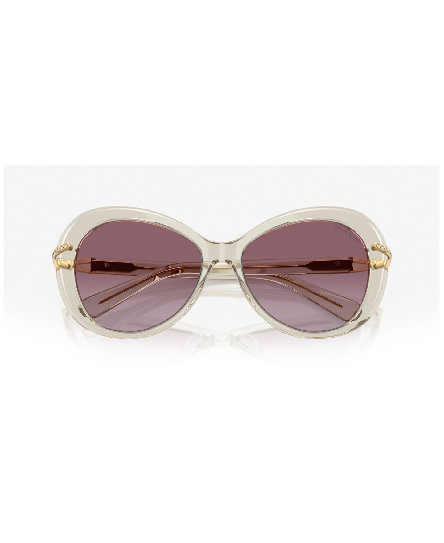 Женские солнцезащитные очки Swarovski Sunglasses, SK6026, цвет: Чёрный — фото 11
