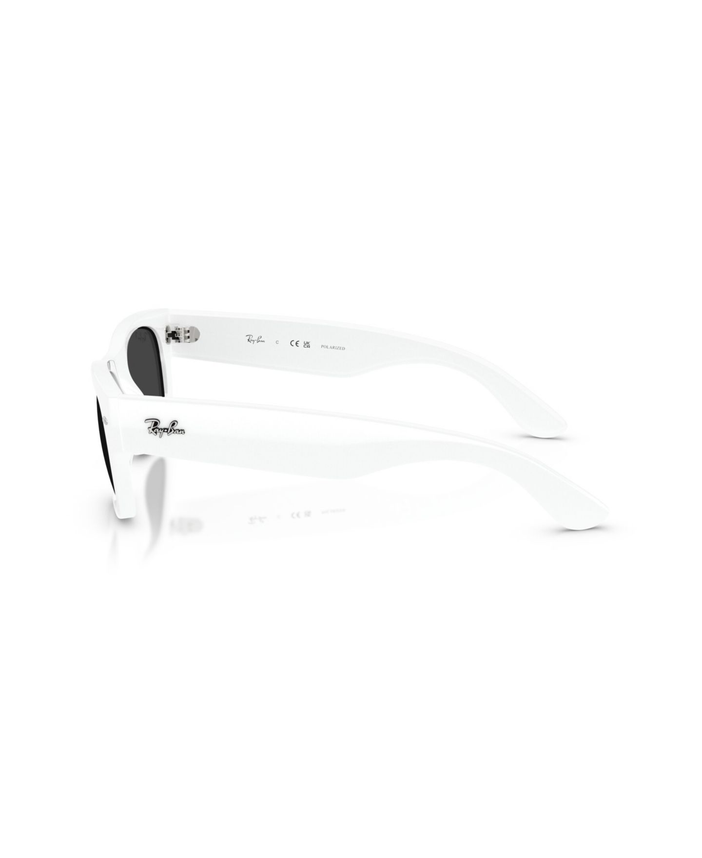Поляризационные солнцезащитные очки Ray-Ban Mega Wayfarer II RB0832S унисекс, цвет: Чёрный — фото 10