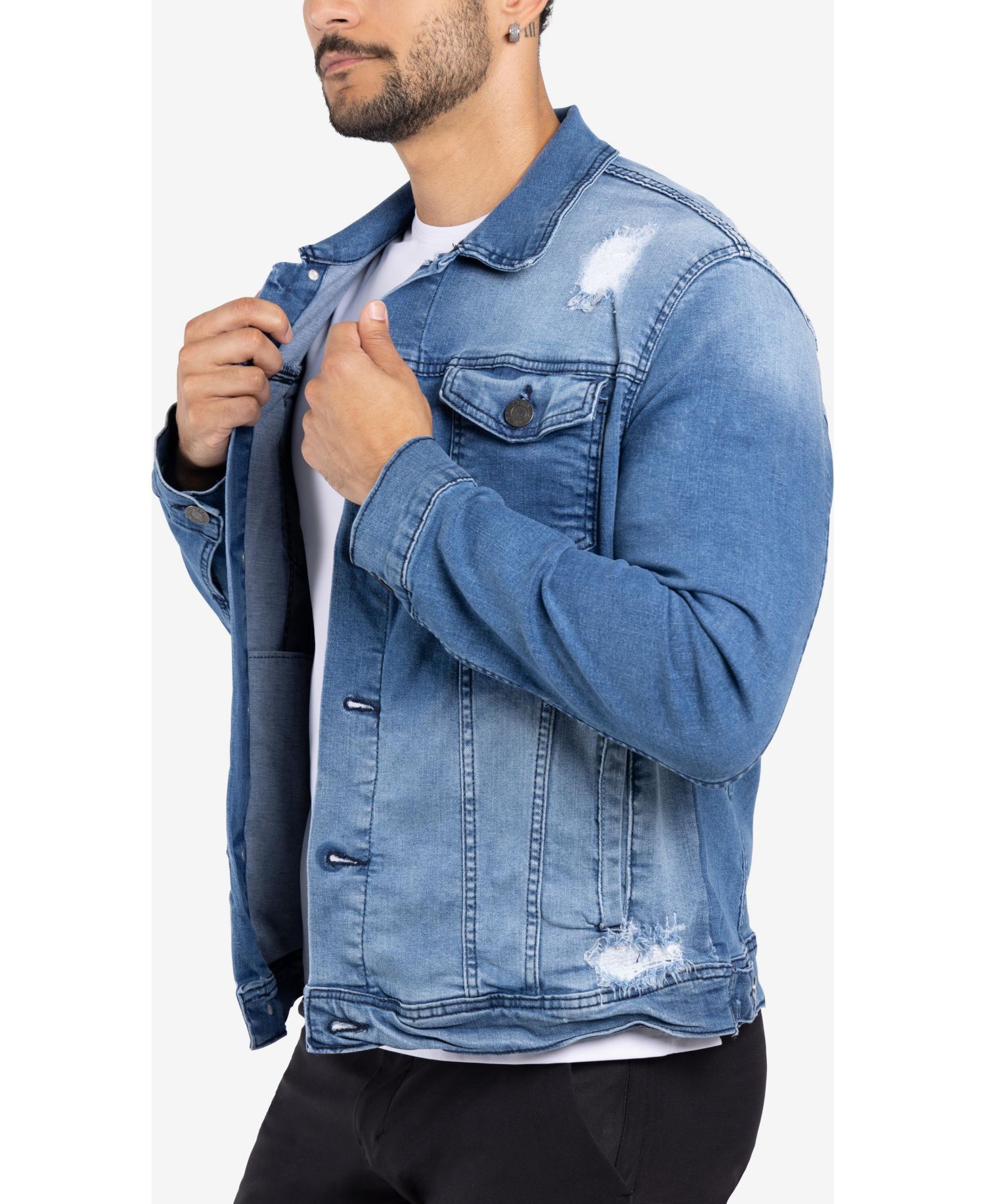 XRAY Men's Regular Fit Flex Denim Jacket