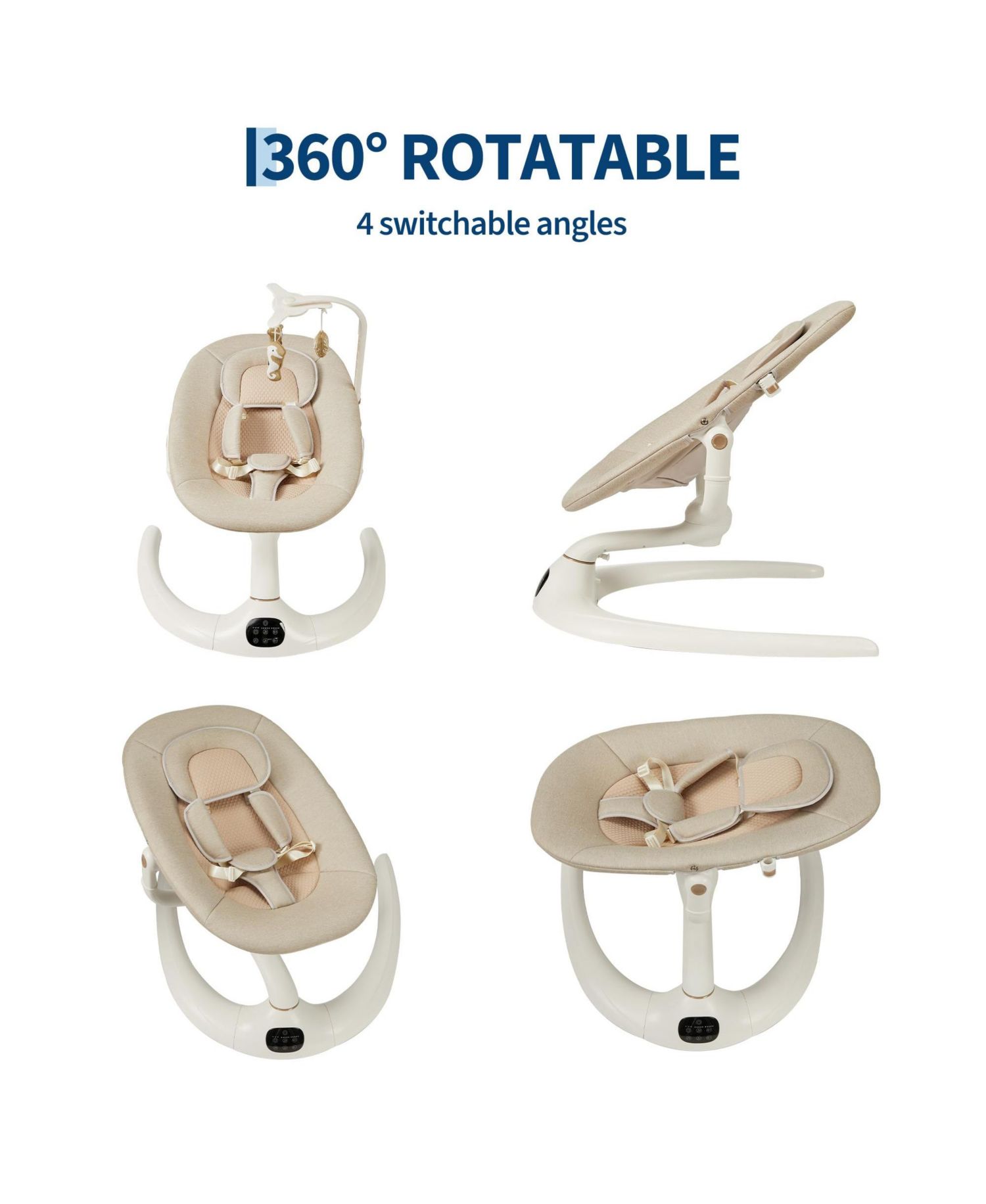 Motorized Sturdy Steel Frame Swing