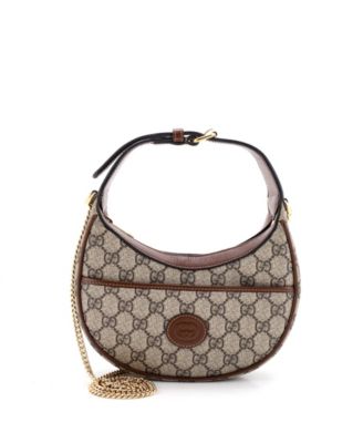 Mini Interlocking G Patch Half Moon Hobo