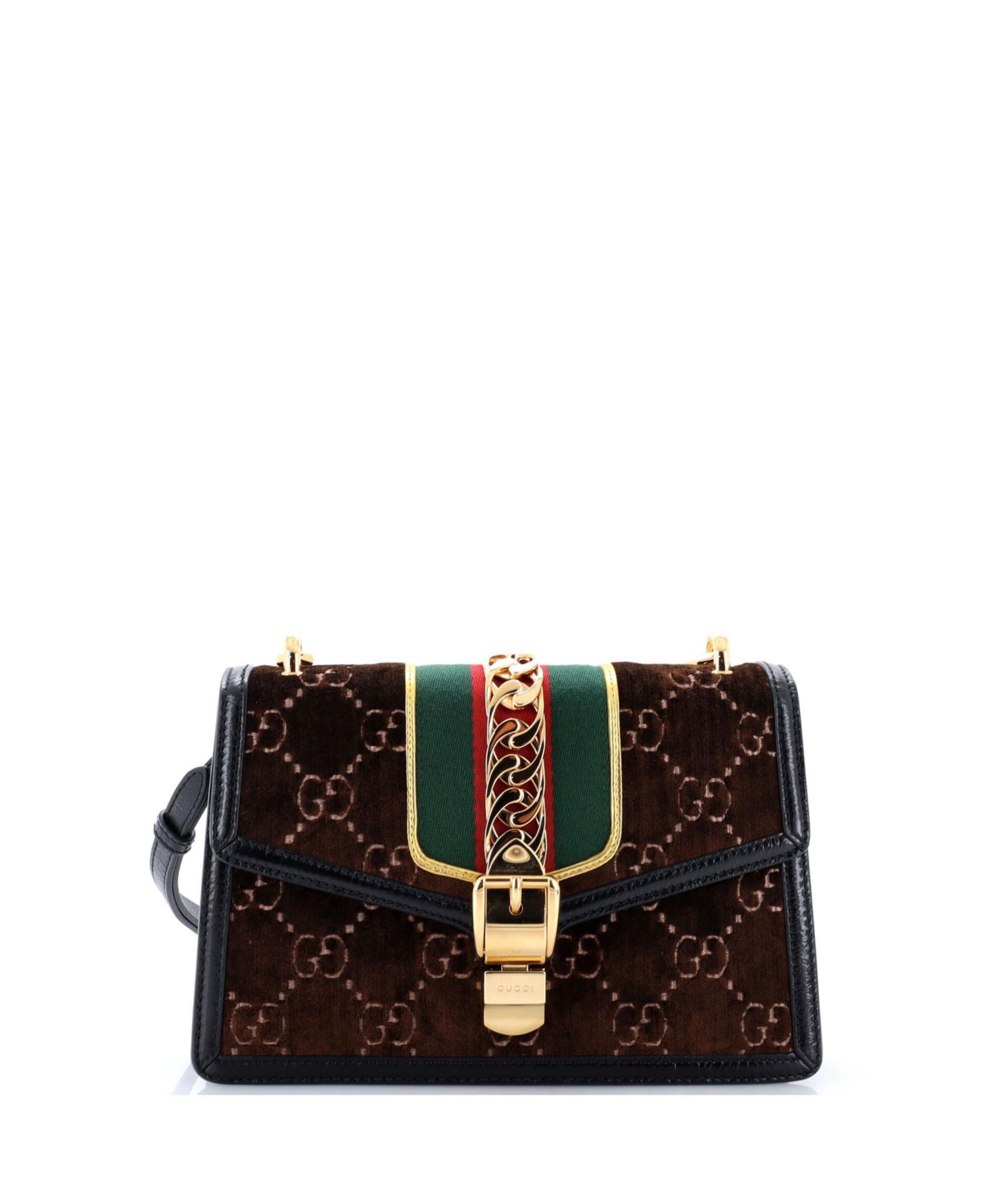 Small Sylvie Shoulder Bag GG Velvet