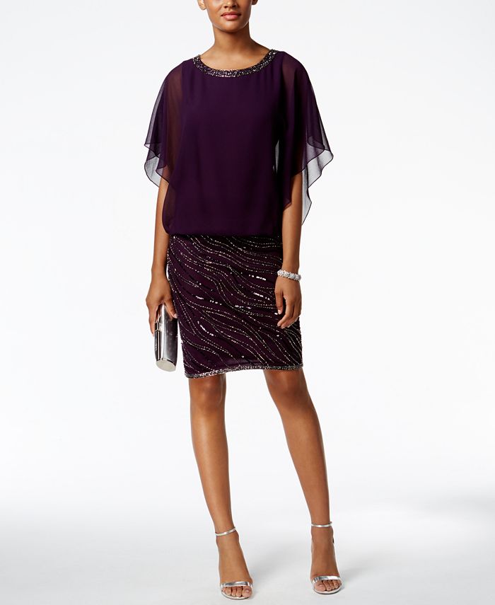J kara beaded butterfly gown outlet