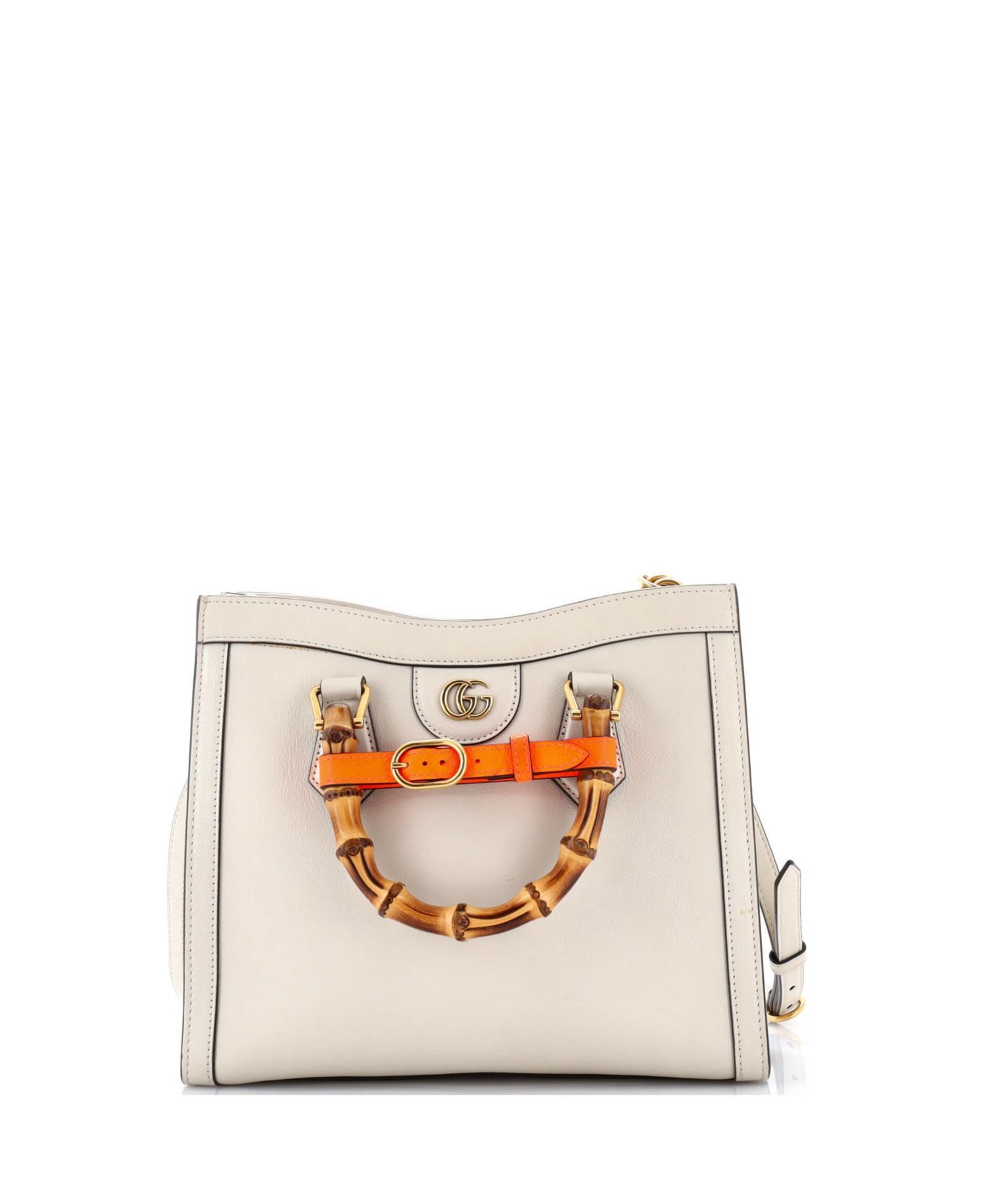 Small Diana NM Bamboo Handle Tote Leather