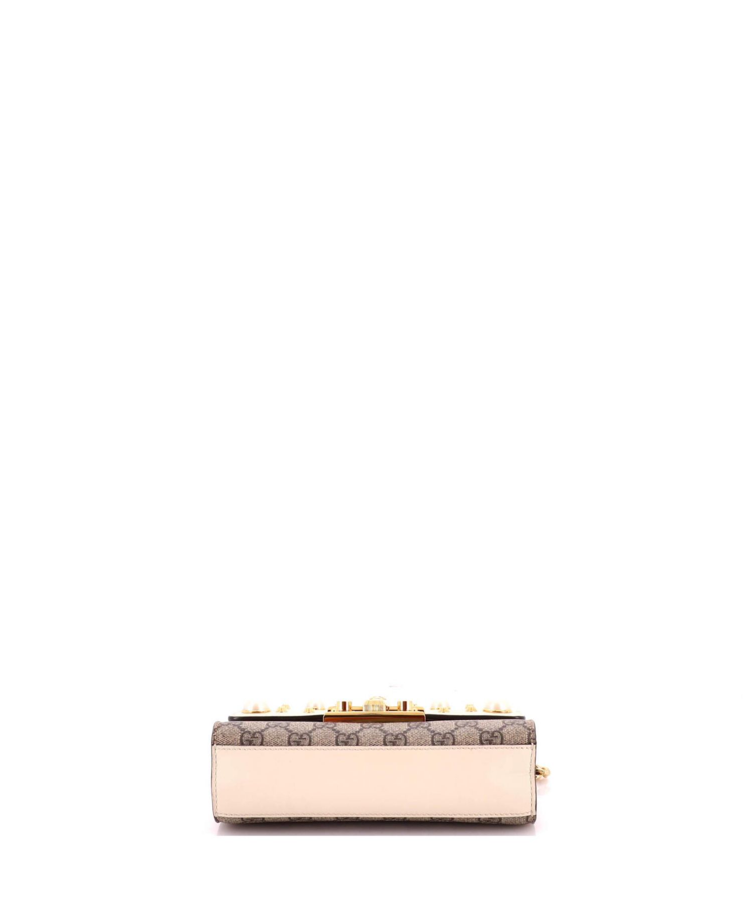Small Studded Pearly Padlock Shoulder Bag