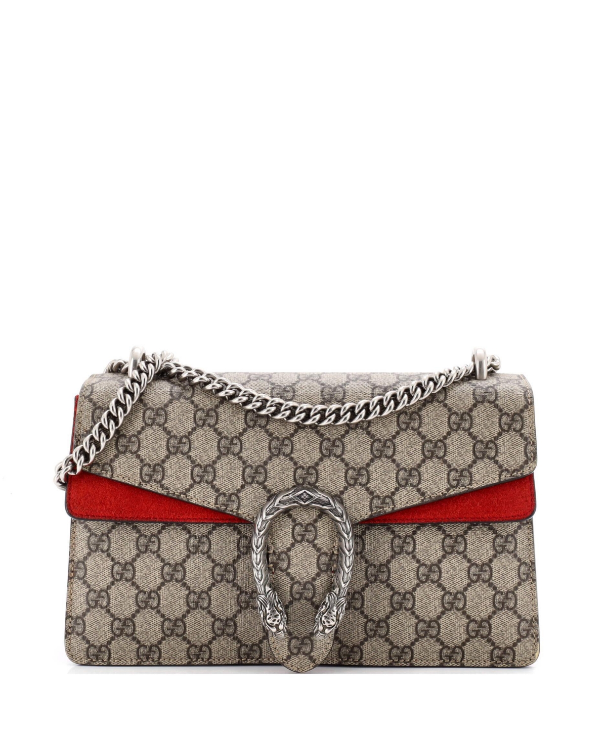 Pre-Owned Gucci Small Dionysus Bag Gg Coated Canvas - Brown