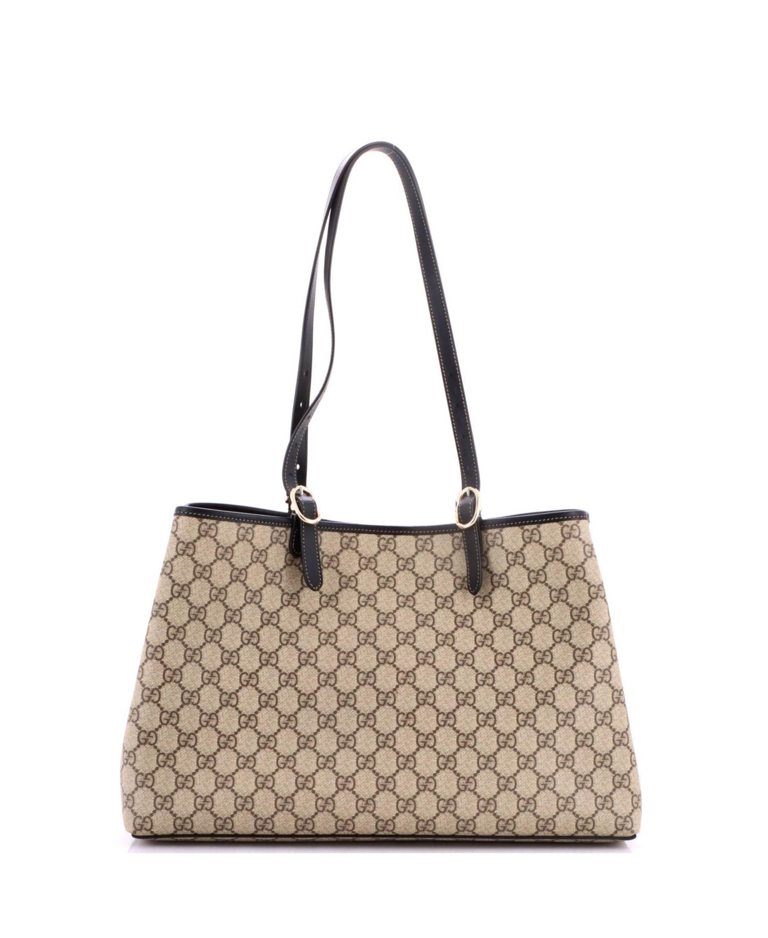 Large GG Emblem Coated Canvas Tote