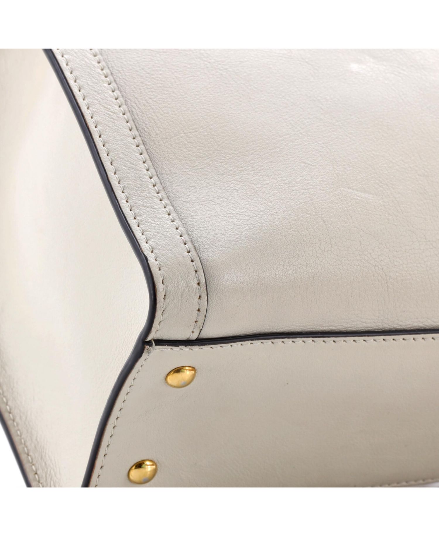 Small Diana NM Bamboo Handle Tote Leather