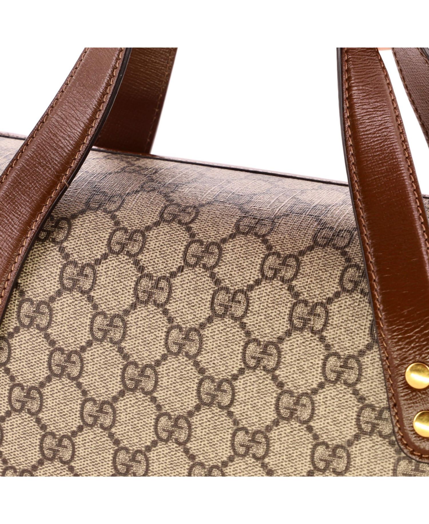 Small Horsebit 1955 Boston Bag GG Coated Canvas