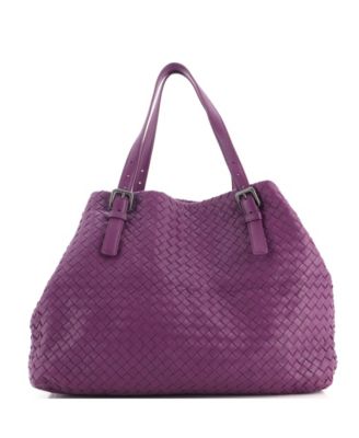 Large A-Shape Intrecciato Nappa Tote