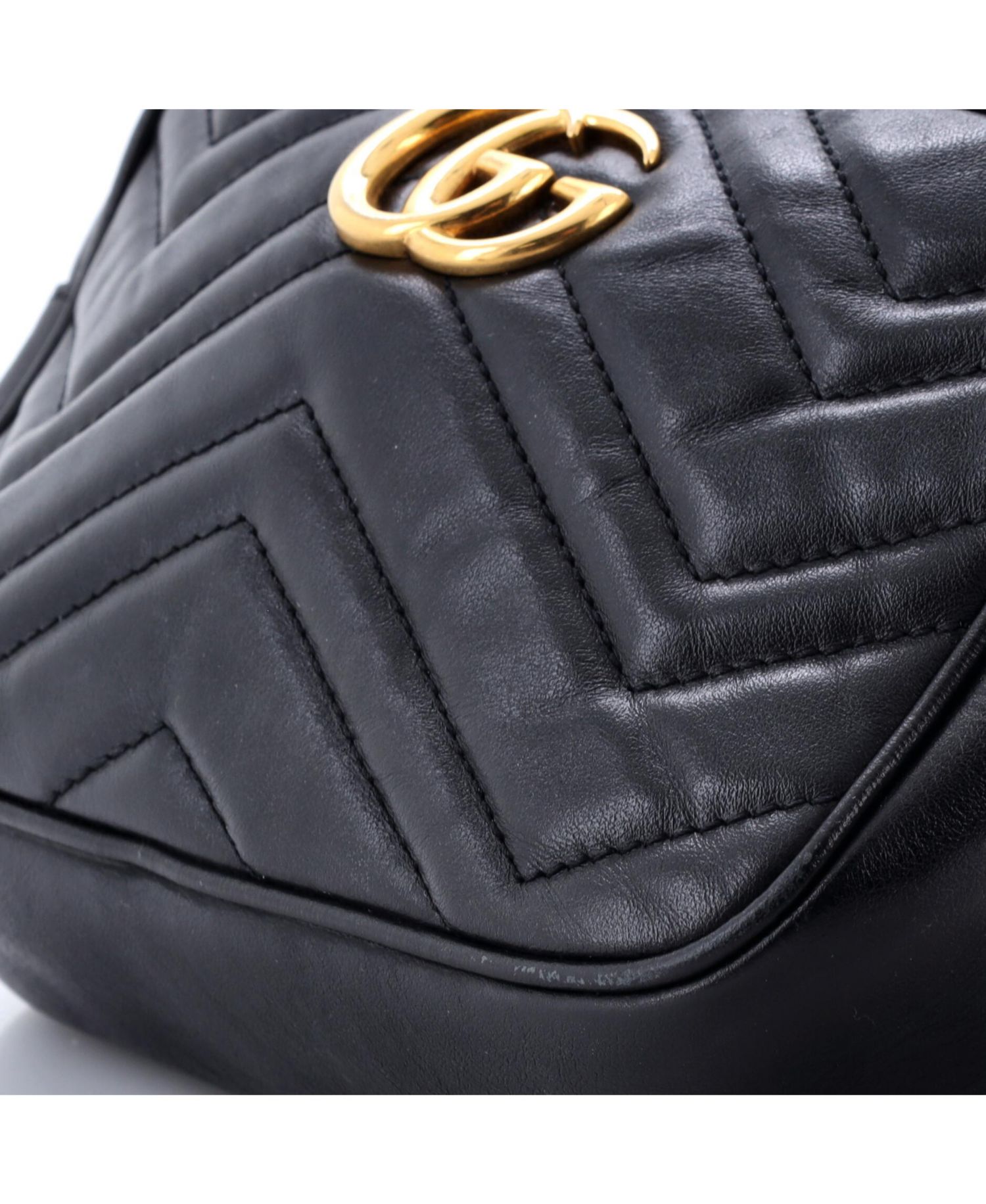 Mini GG Marmont Matelasse Leather Shoulder Bag