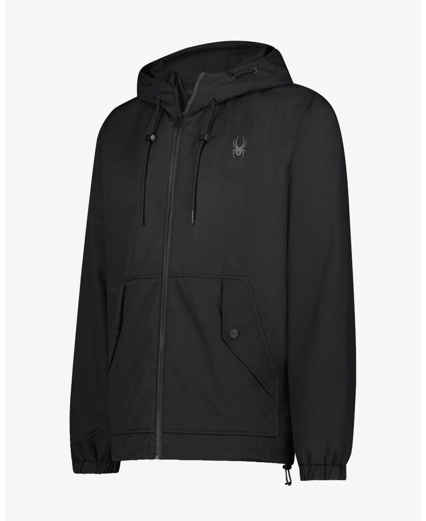 Мужская куртка Spyder Gale Lightweight Hooded Windbreaker, цвет: Чёрный — фото 9