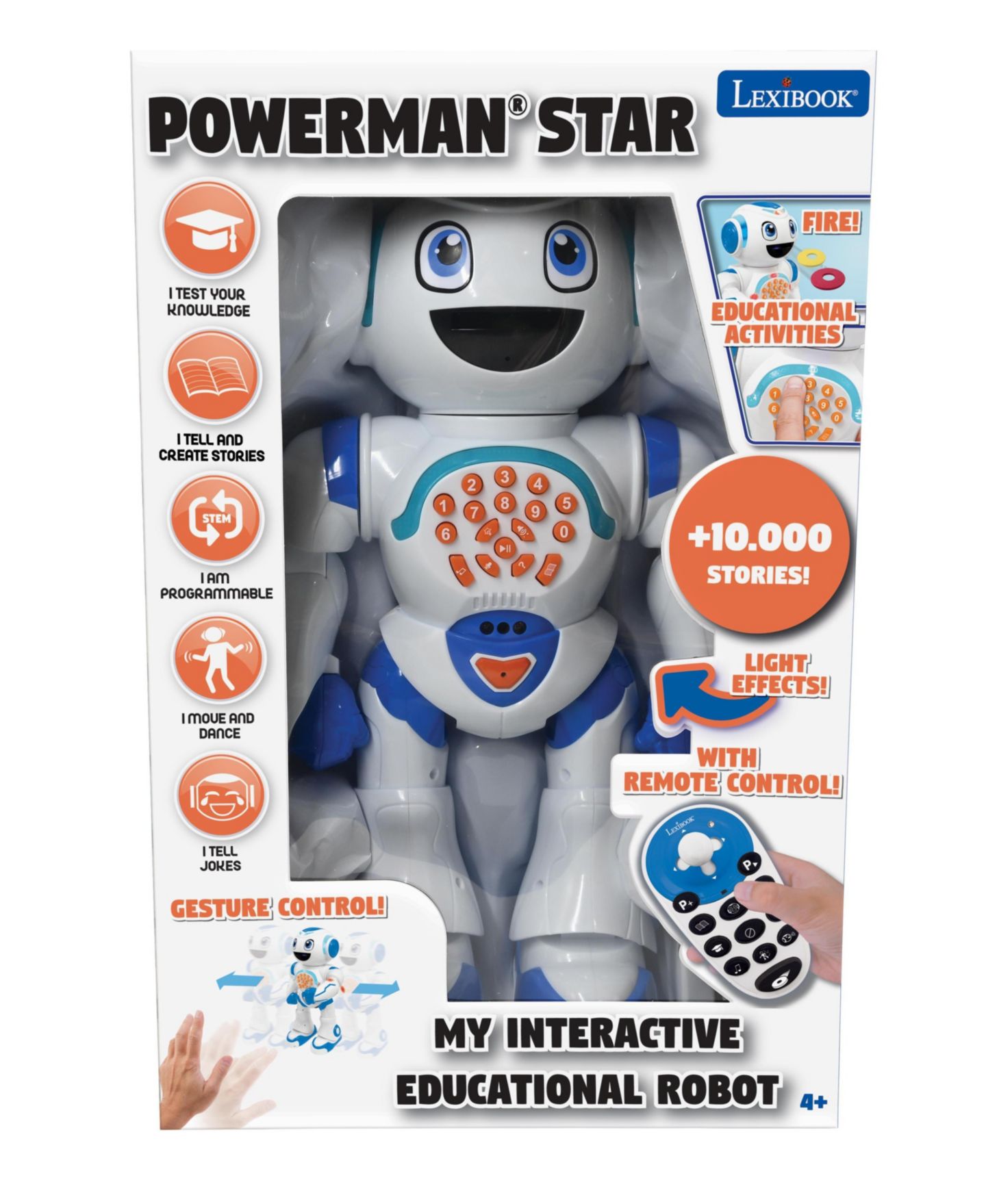 Детская игрушка Lexibook Powerman Star Remote Control Programmable Robot, Ages 4+ — фото 8