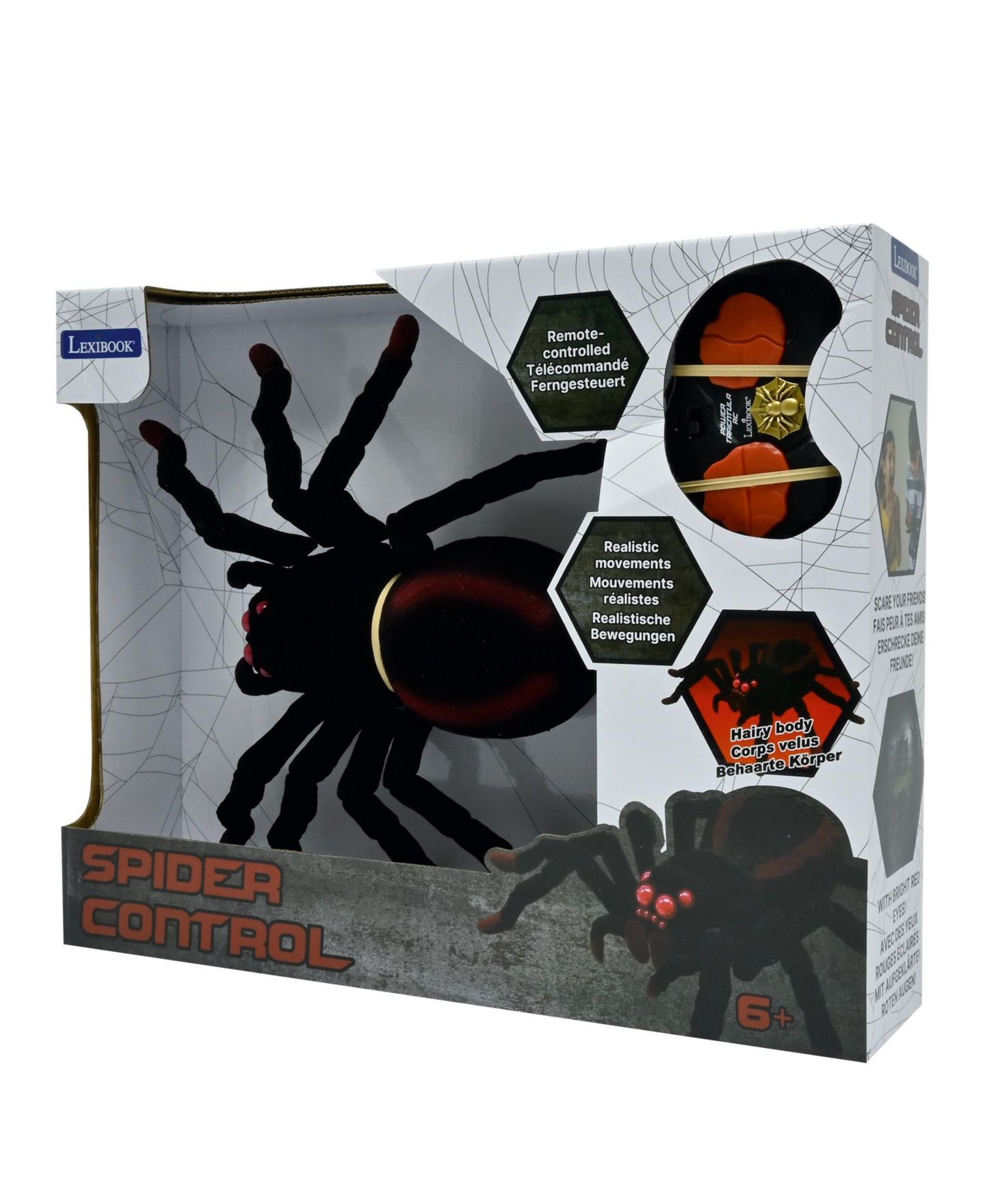 Детская игрушка Lexibook Power Tarentula RC Realistic Remote-Controlled Tarantula with Light Effects, цвет: Чёрный — фото 8