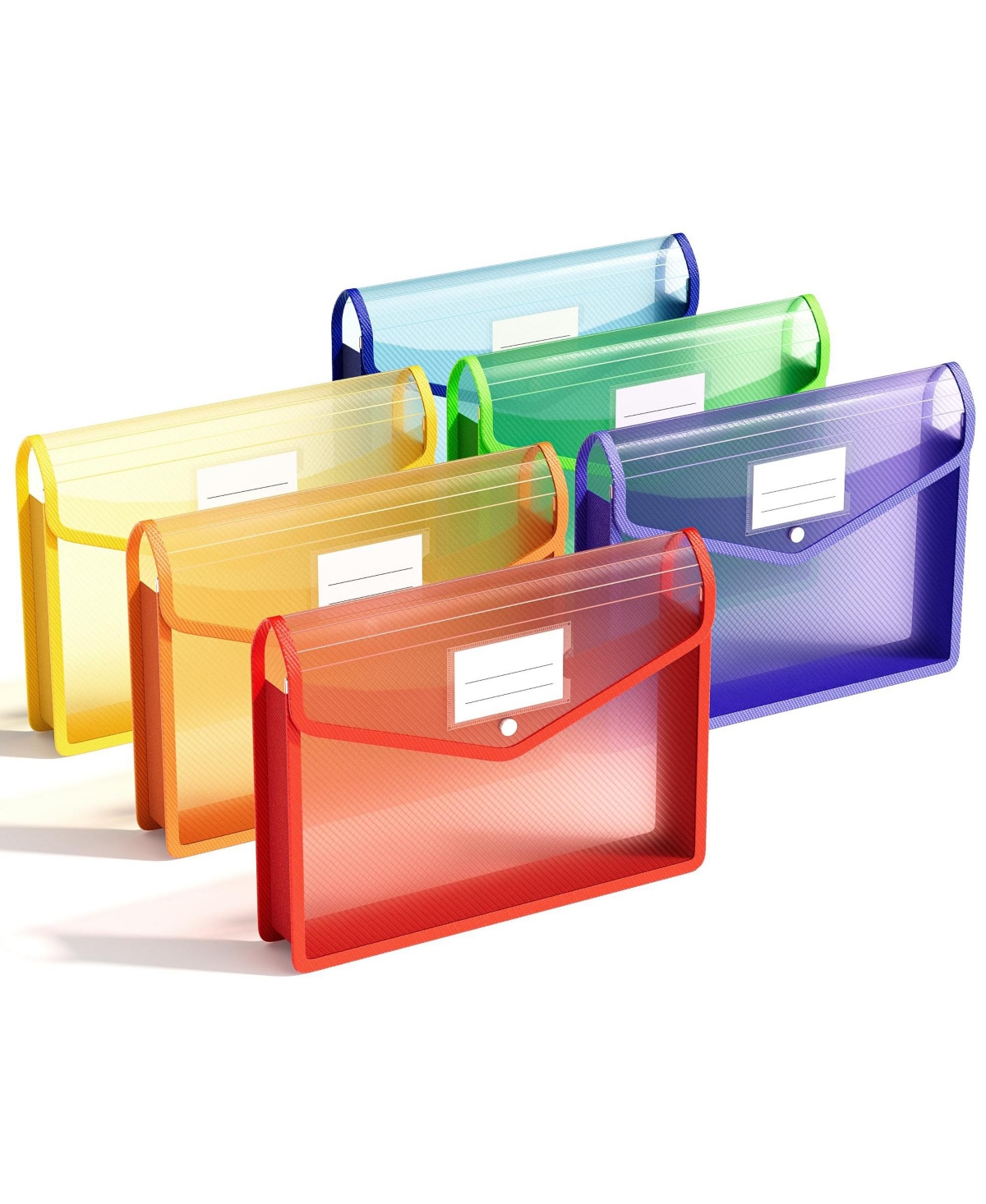 Danrong Expanding File Folders Document Organizer Snap Closure Label Pocket Large Capacity For School Office Home