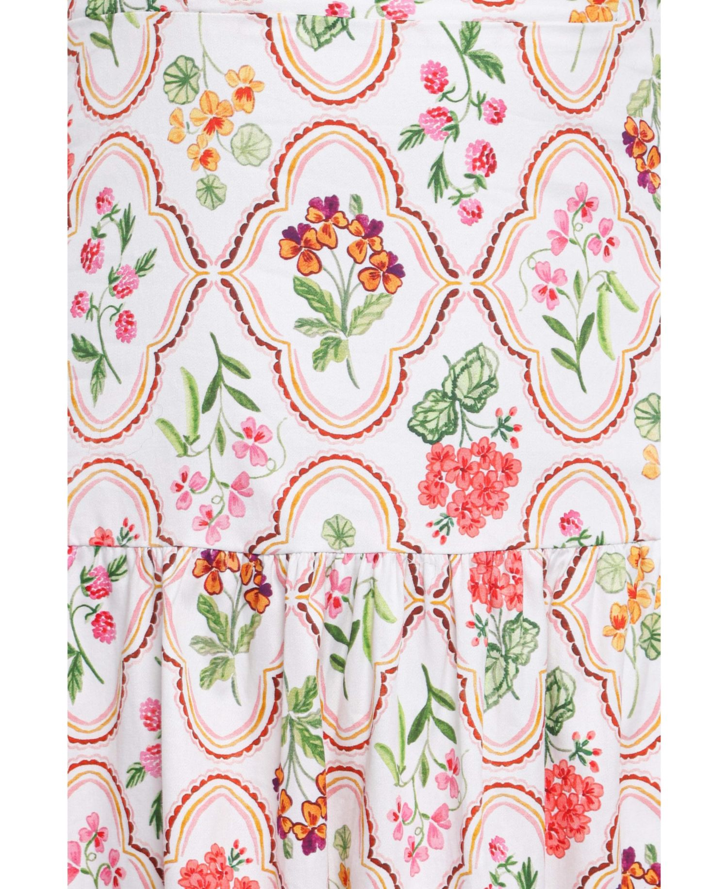 Women's Botanique Floral-Print A-Line Square Neck Midi Dress