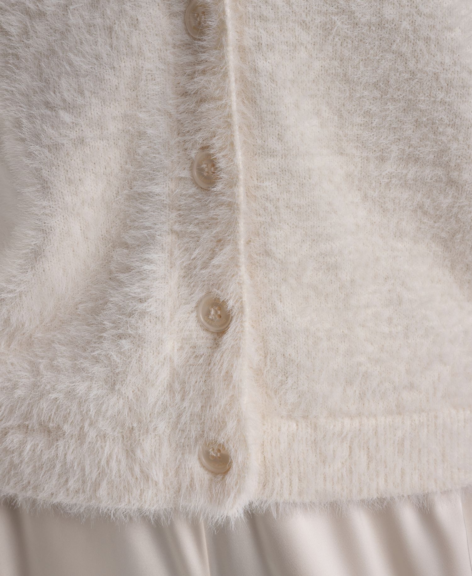 Petite Short-Sleeve Brushed-Knit Fitted Cardigan