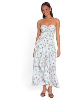 Women's Marta Strapless Floral A-Line Midi Dress