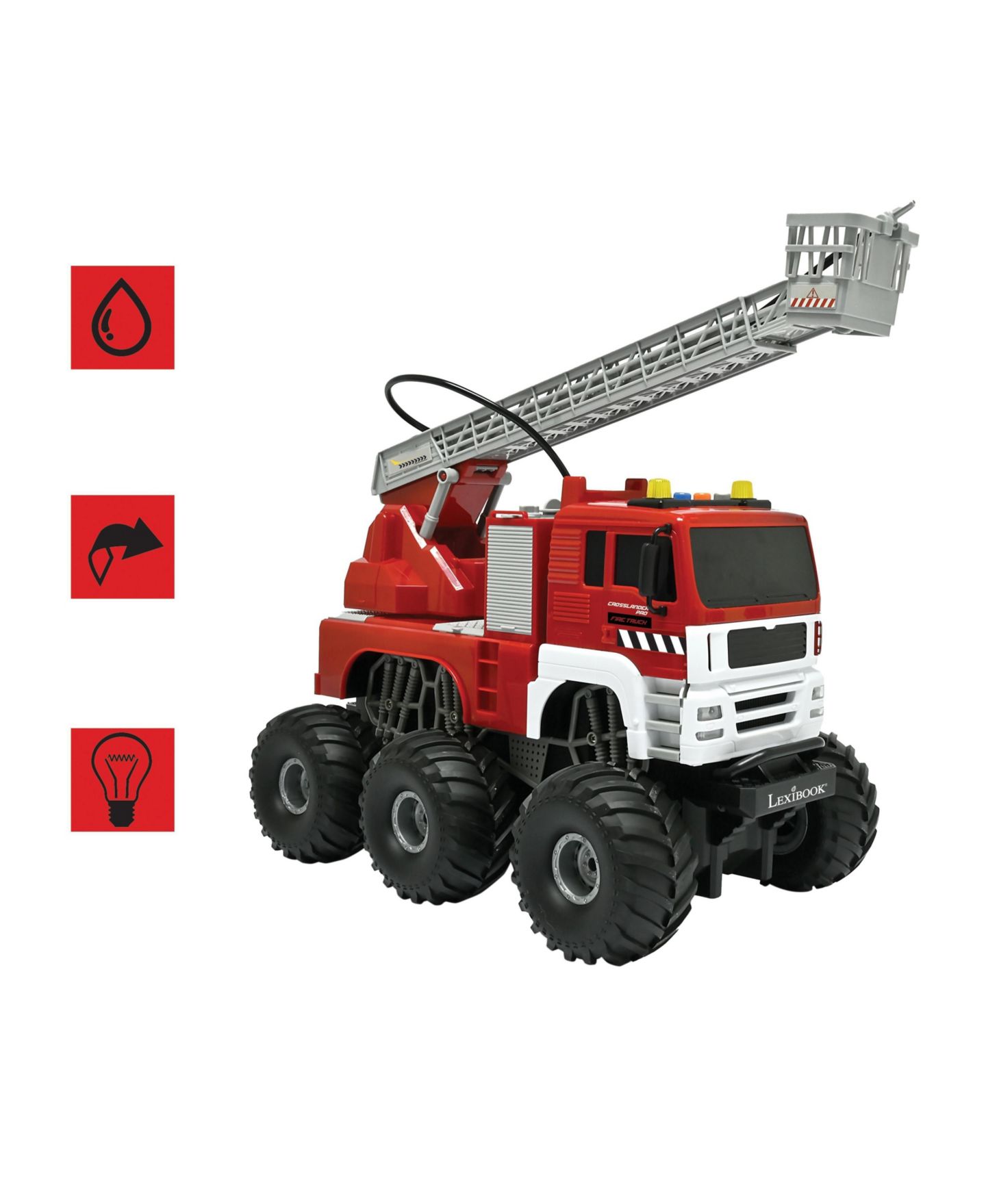 Детская игрушка Lexibook 1:24 Scale Crosslander Pro Remote-Controlled Light Effects RC Fire Truck — фото 9
