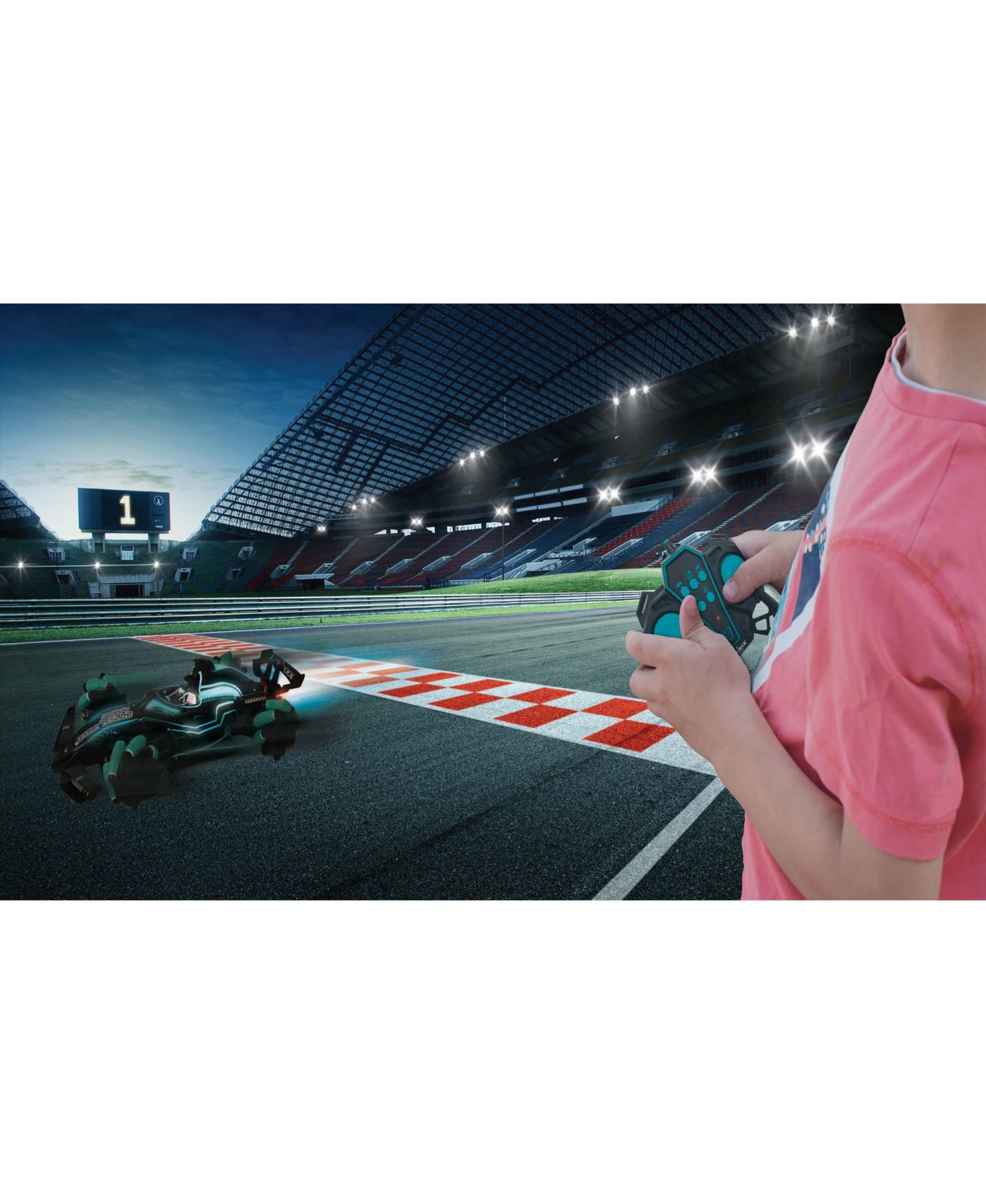 Детская игрушка Lexibook Formula 1 Crosslander Racing Drift Remote Control Car with Smoke Effects, RC61, цвет: Синий — фото 5