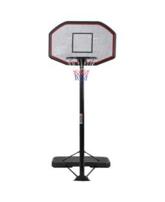 Basketball Hoop, Height Adjustable Freestanding System with Backboard, Rim and Fillable Base on Wheels