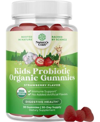 Kids Probiotic Gummies  Bacillus Subtilis Probiotic  2.5 Billion CFU 30 Count