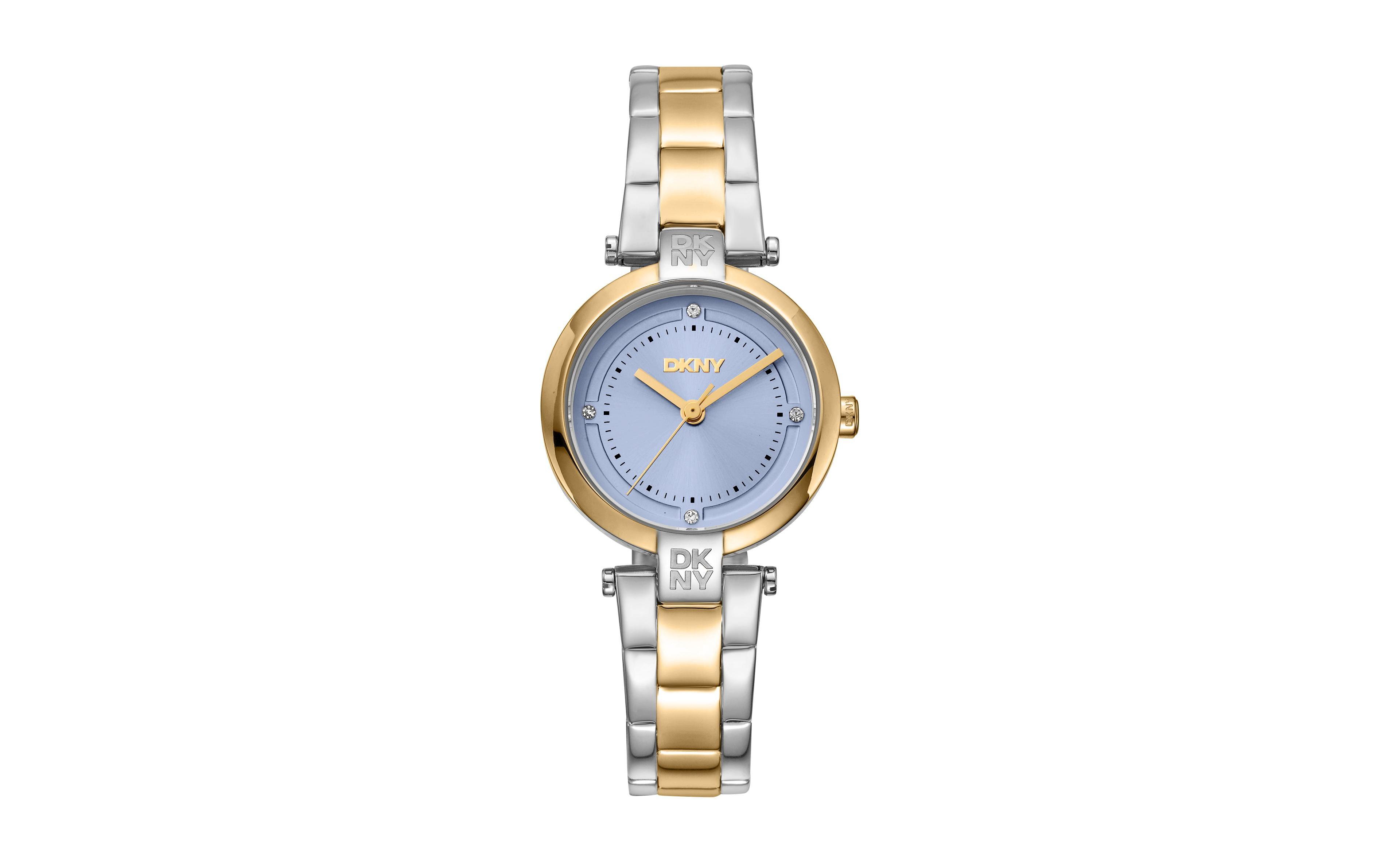 Dkny Women's Quartz Essential Mini Two-Tone Stainless Steel Bracelet Watch, 28 mm