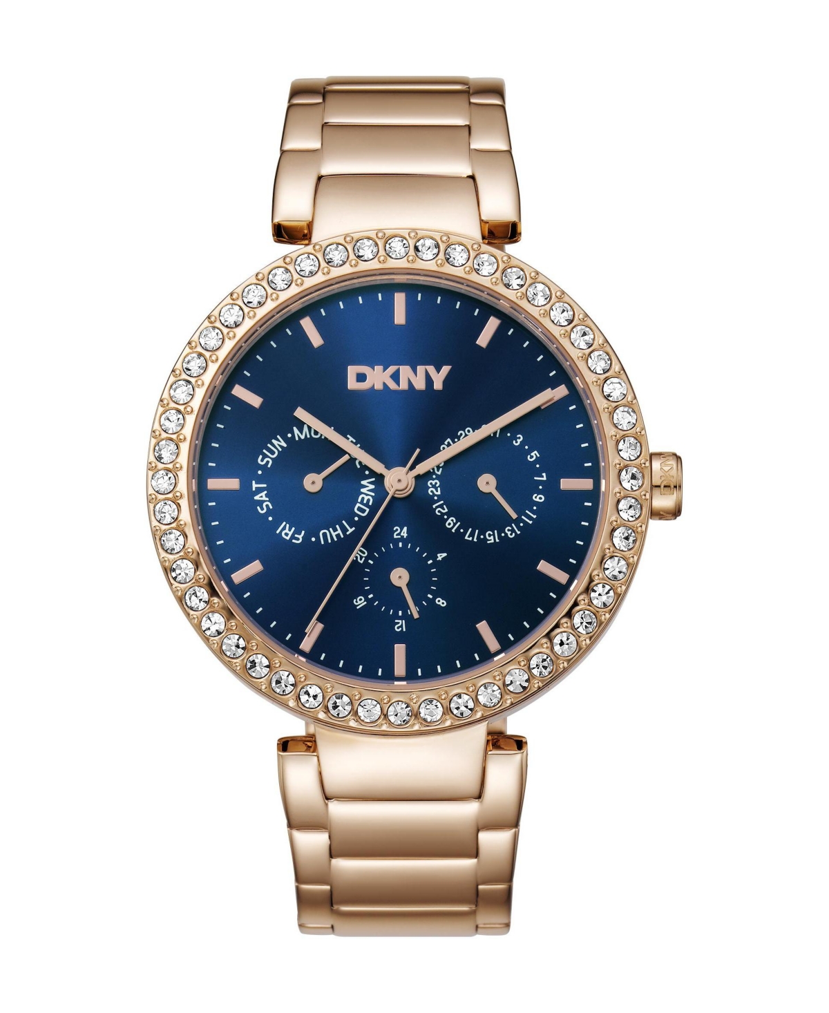 Dkny Women's Quartz Evening Stainless Steel Bracelet Watch, 40mm - Rose Gold