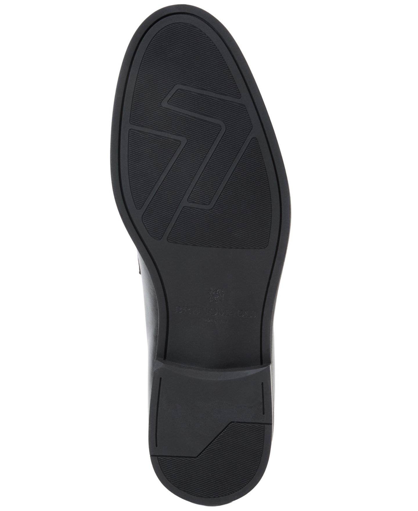 Мужские туфли Bruno Magli Fiorenzo Round Toe, цвет: Чёрный кожаный — фото 5