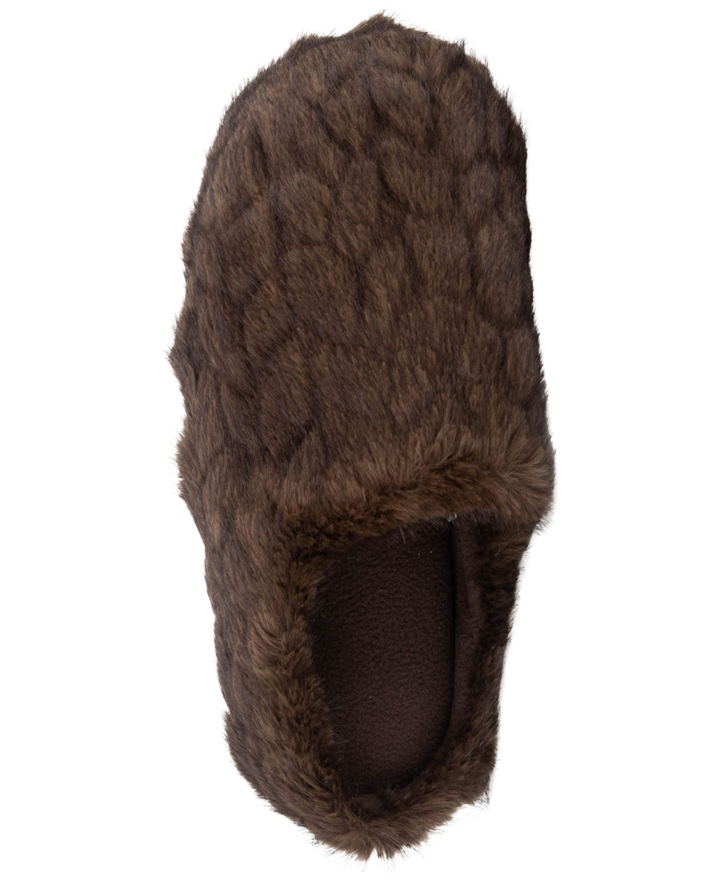 Женские сабо Isotoner Signature Isotoner Cozy Plush Herringbone Textured Indoor/Outdoor Clog Slippers, цвет: Шоколадный — фото 4