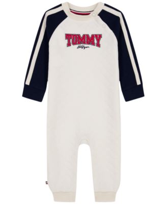 Baby Boys' Quilted Raglan Coverall