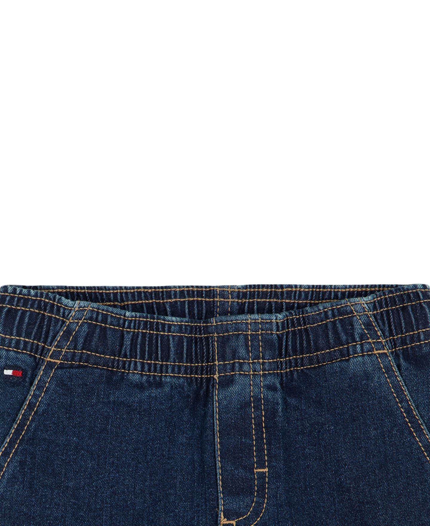 Комплект Tommy Hilfiger Short-Sleeve Denim Bodysuit and Jogger Pants, 2-Piece Set для мальчиков-малышей, цвет: Серый / Тёмно-синий — фото 3