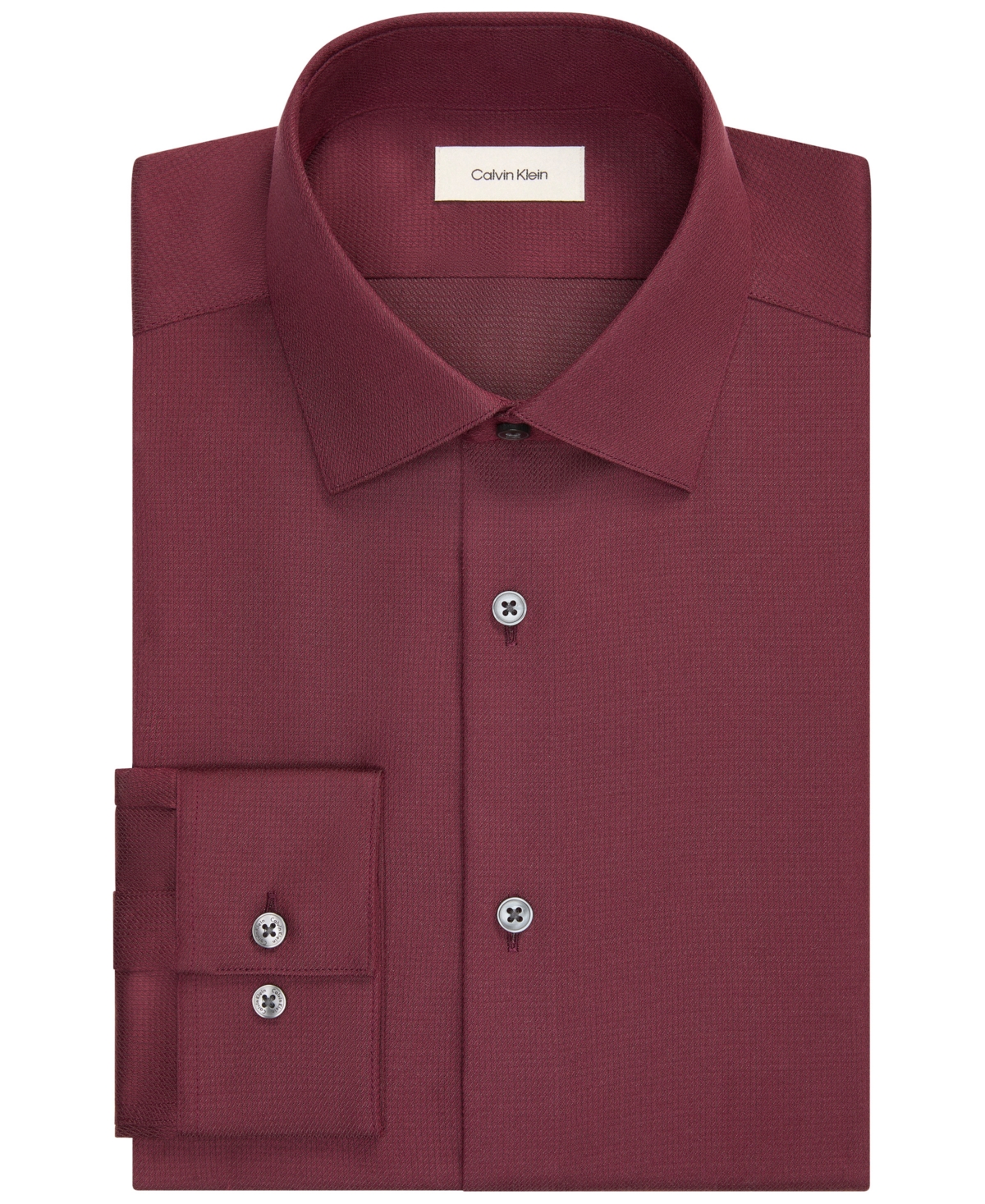 Calvin Klein Men's Performance Wrinkle Free Slim-Fit Spread-Collar Dress Shirt