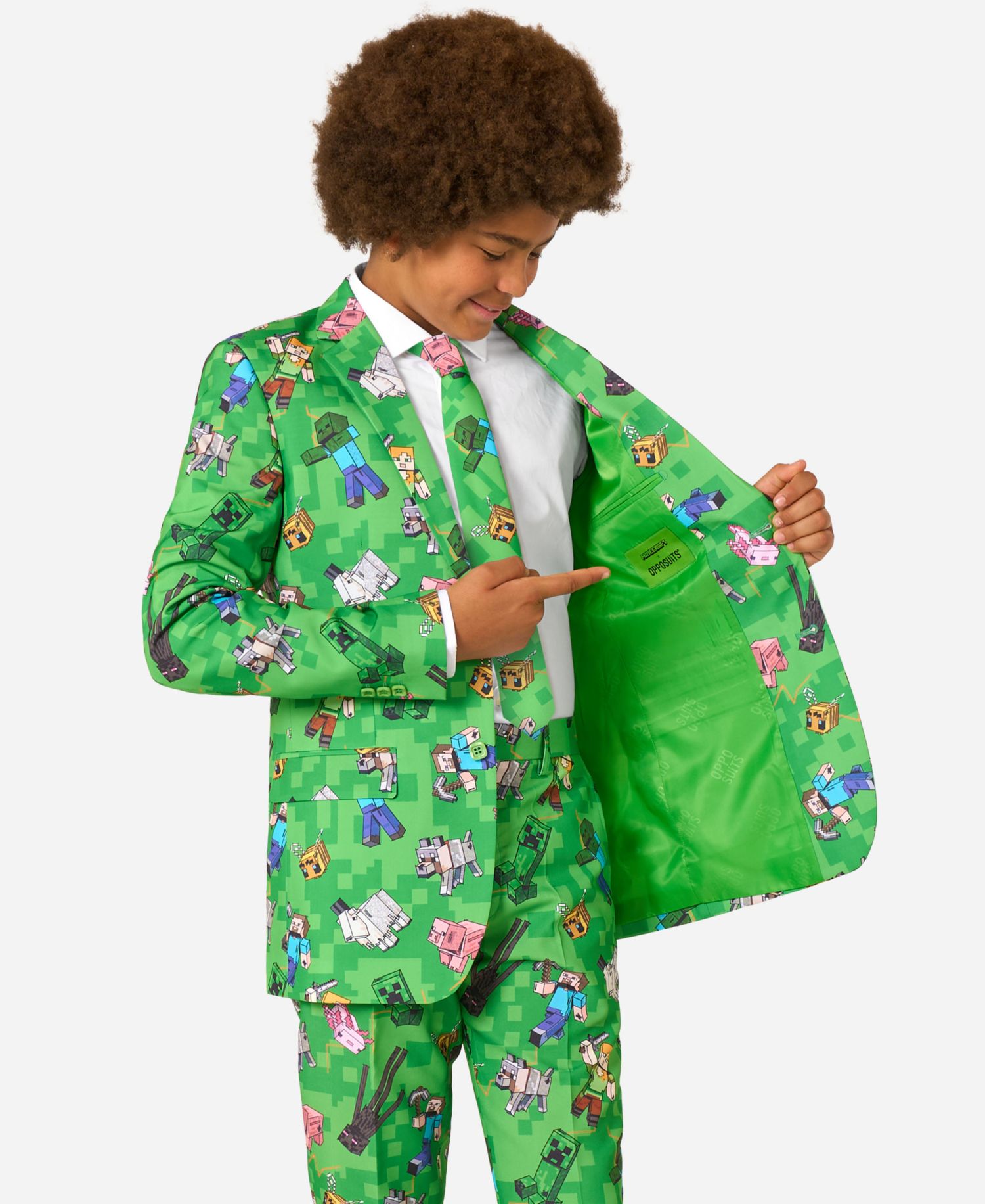 Boys' 8-20 Official Minecraft Suit Blazer, Pants and Tie, 3-Piece Set