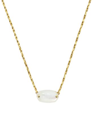 Gold-Tone Elisa Riveted Short Pendant Necklace
