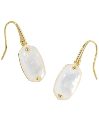 Hawk's Eye Riveted Lee Drop Earrings