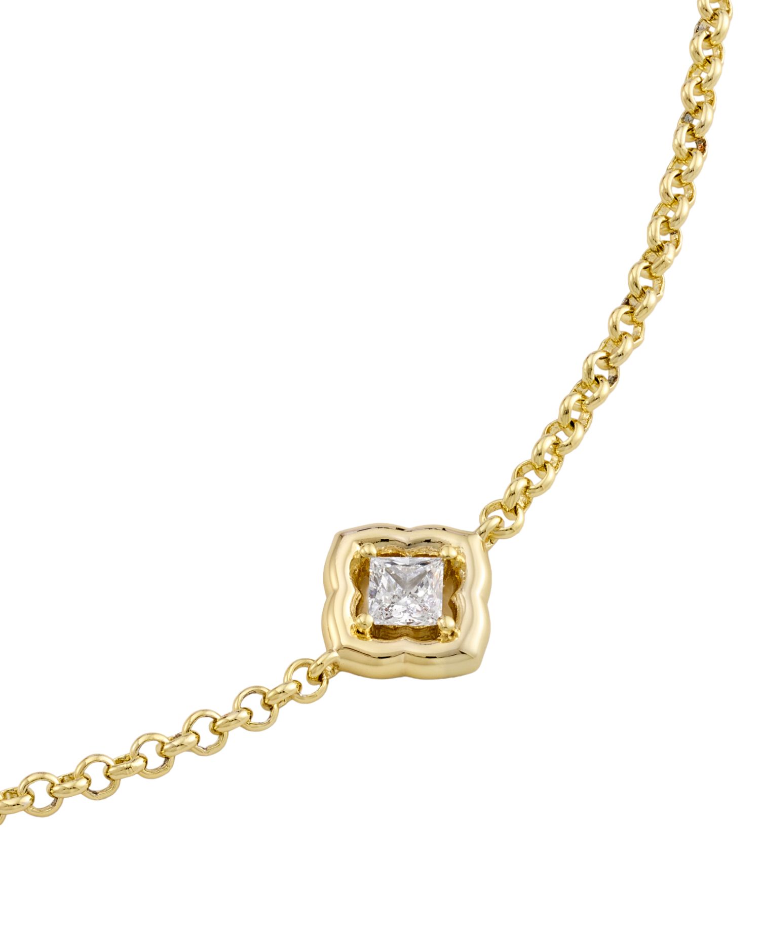 Cubic Zirconia Gold-Tone Mallory Delicate Bracelet