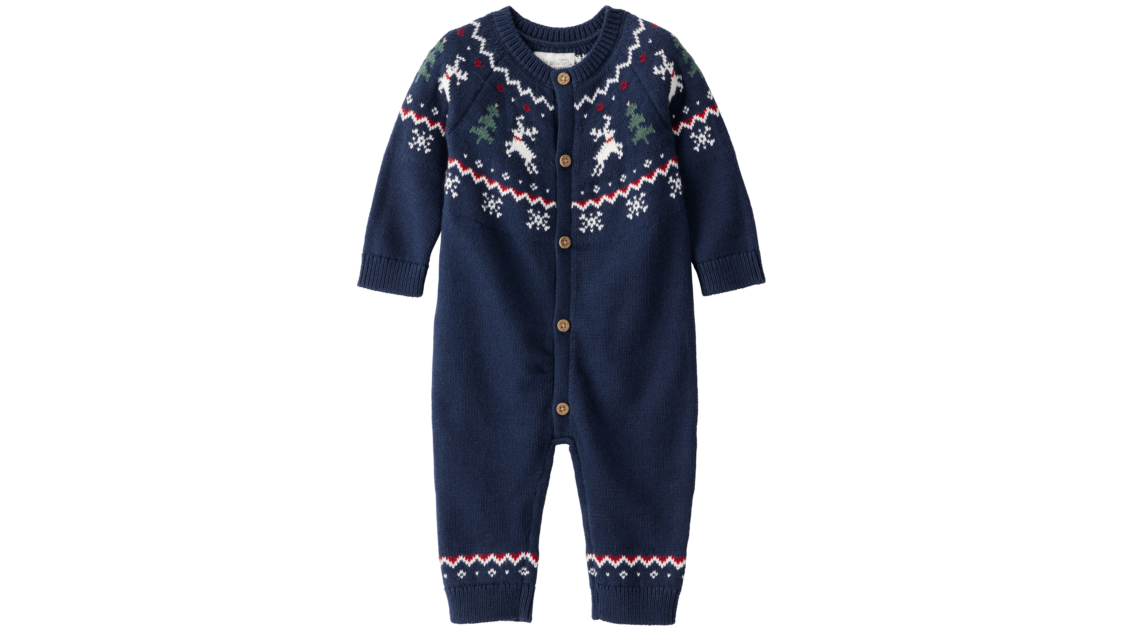 Little Planet by Carter's Baby Boys' or Girls' Cotton Fair Isle Sweater Knit Jumpsuit