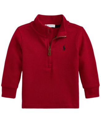 Baby Boys' Estate-Rib Quarter-Zip Sweater 