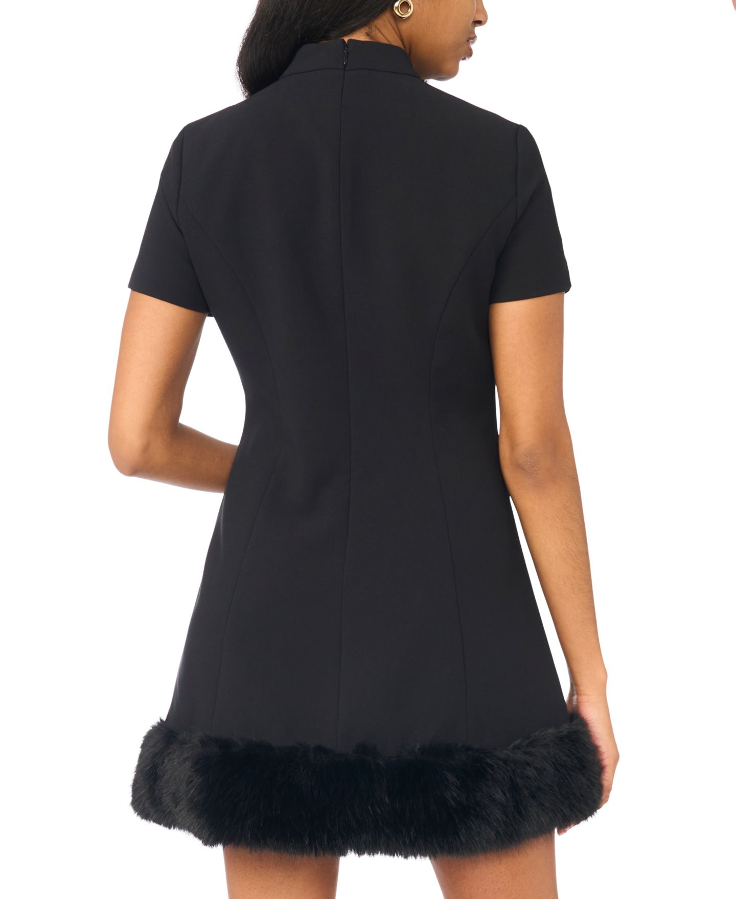 Женское платье CeCe A-Line Mini Mockneck, цвет: Насыщенный чёрный — фото 4