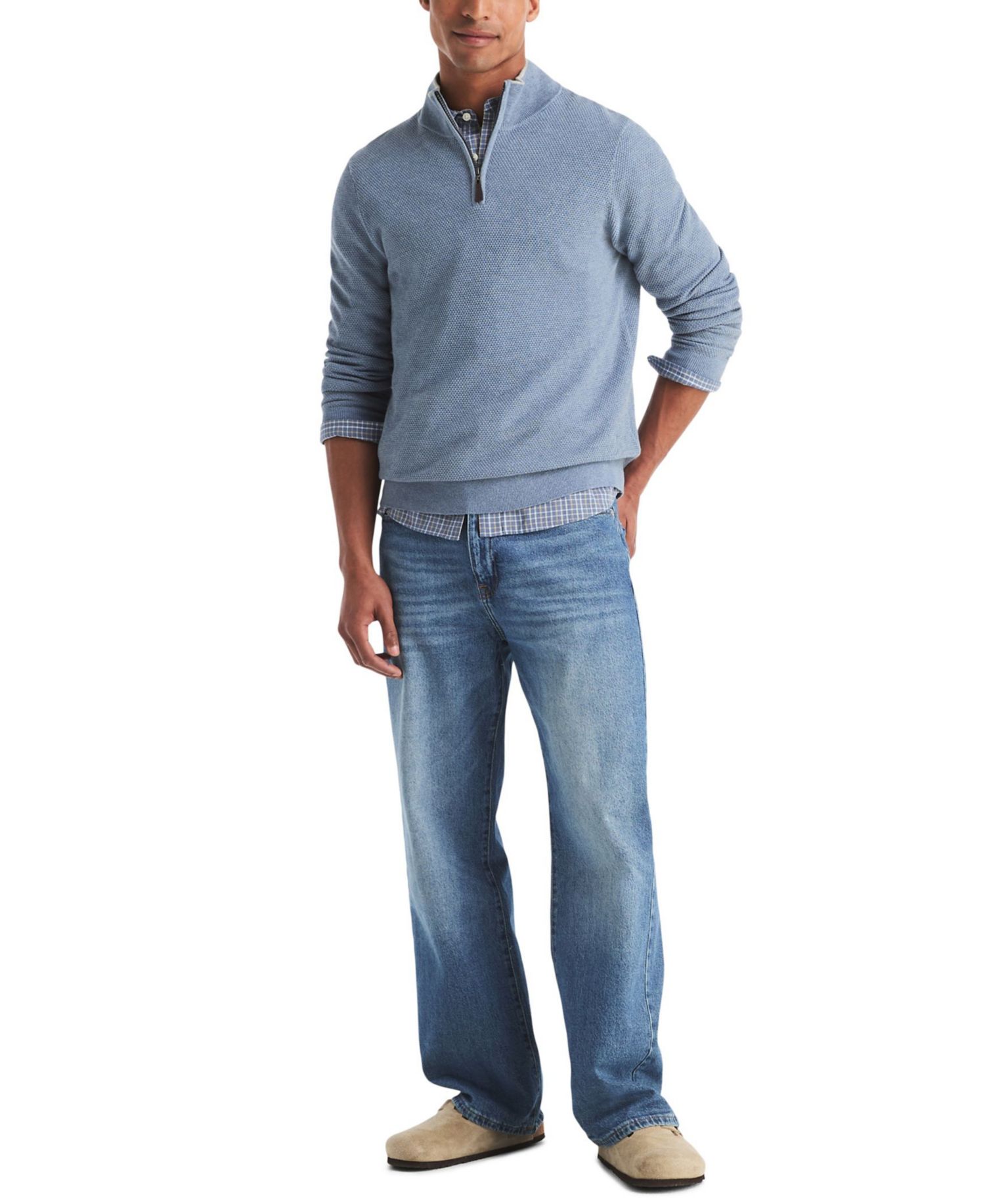 Men's Navtech Classic-Fit Solid Quarter Zip Sweater