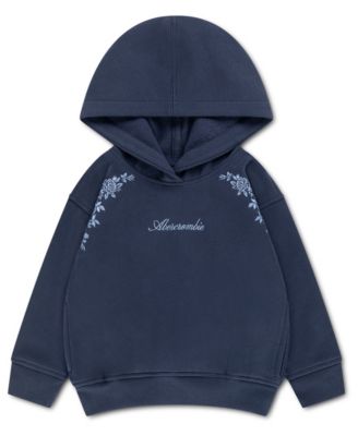 Toddler Girls' 2T-5T Essentials Floral-Embroidered Long-Sleeve Pullover Hoodie