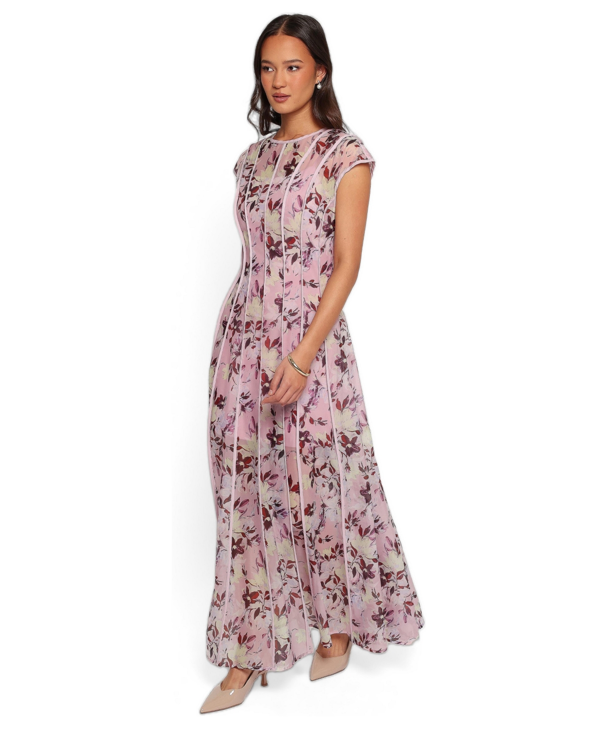Petal and Pup Women's Livio Wedding Guest Floral-Print A-Line Maxi Dress