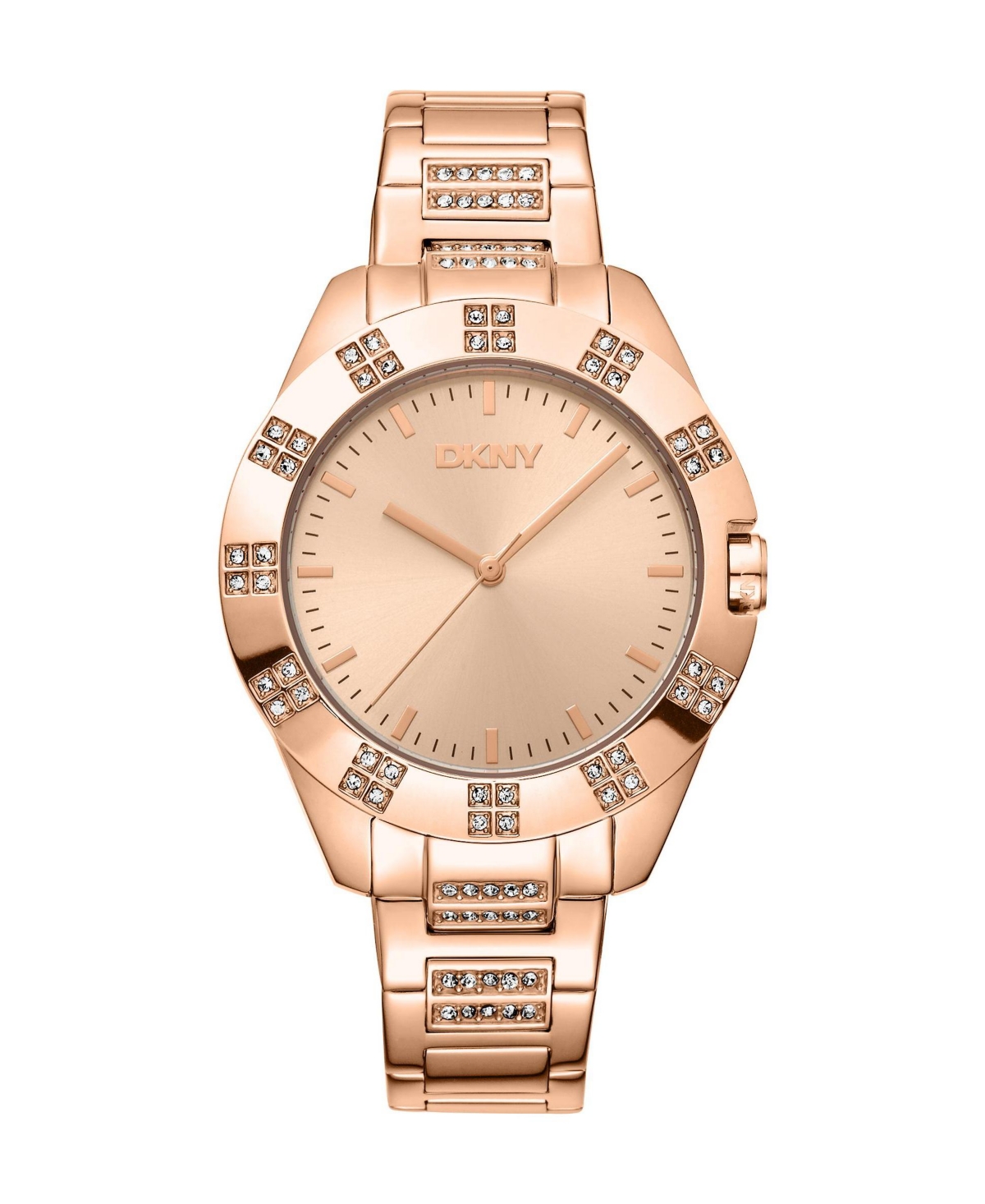 Dkny Womens Quartz Evening Stainless Steel Bracelet Watch 36 mm  Rose