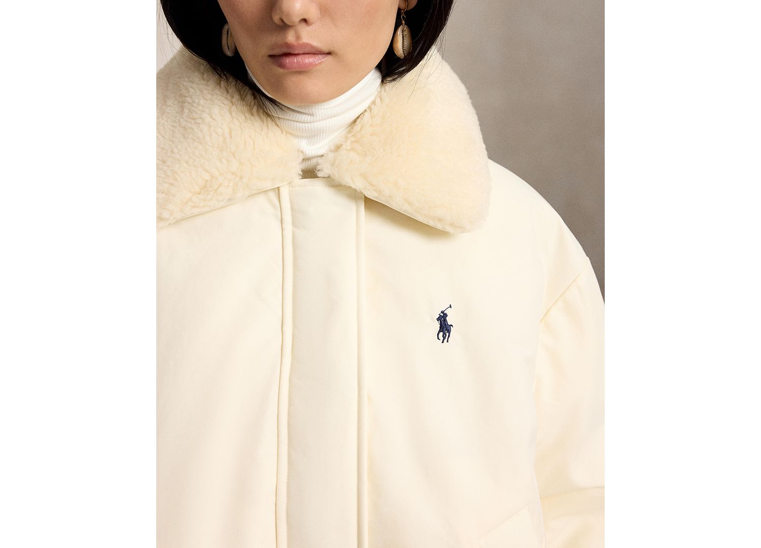 Women's Water-Resistant 750-Fill-Power Down High-Pile-Collar Jacket