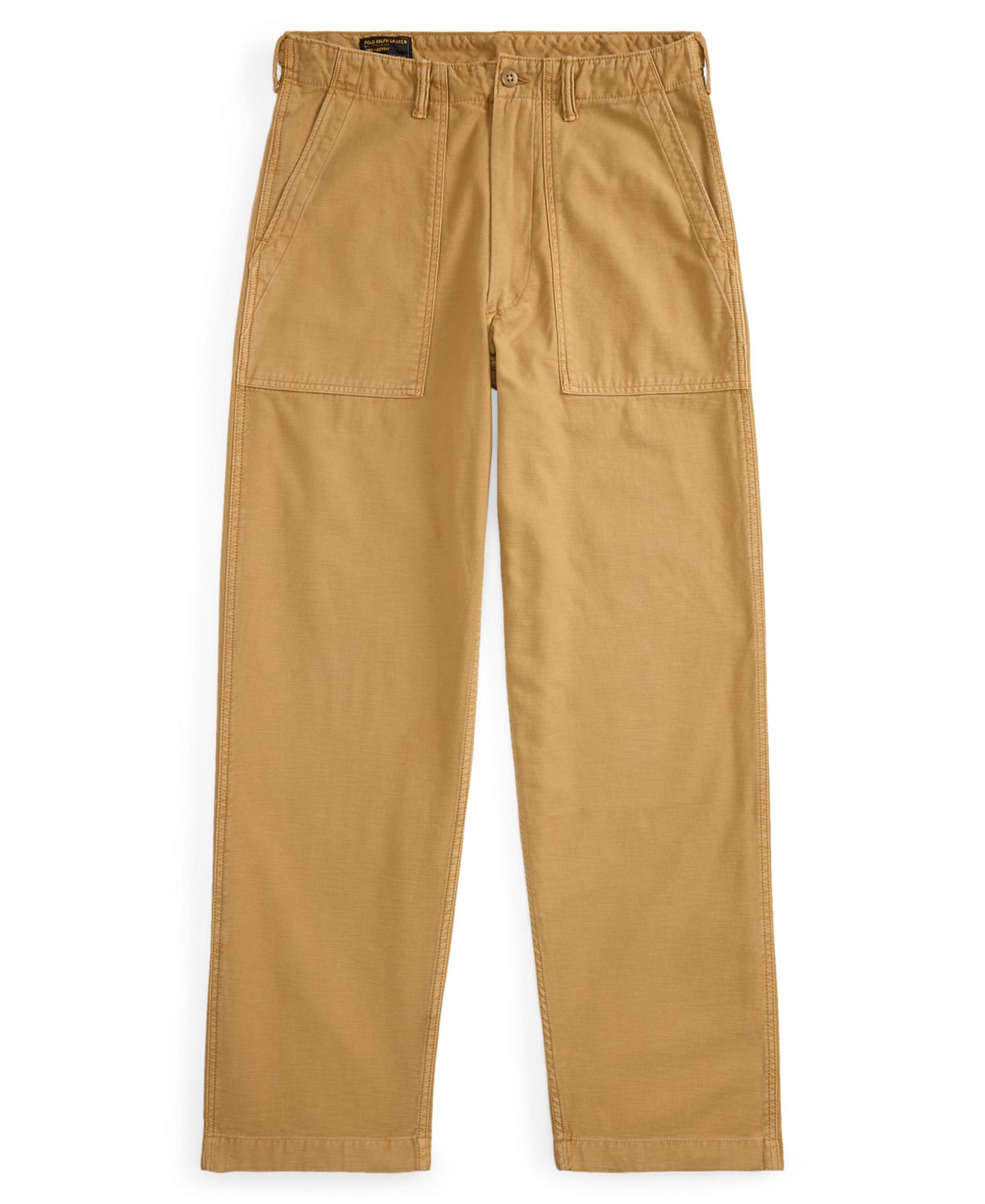 Мужские брюки Polo Ralph Lauren Relaxed Fit Reverse-Sateen Utility, цвет: Верблюжий — фото 5